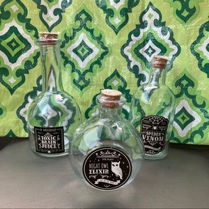 Target bullseye halloween potion bottles
